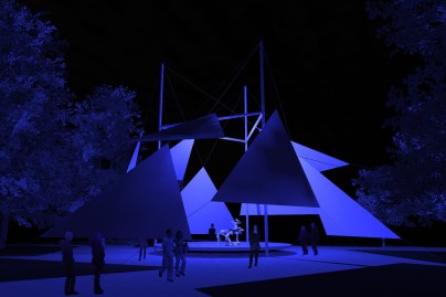 Un chapiteau éphémère