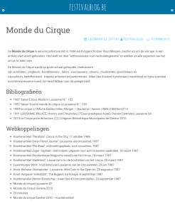 Monde du cirque